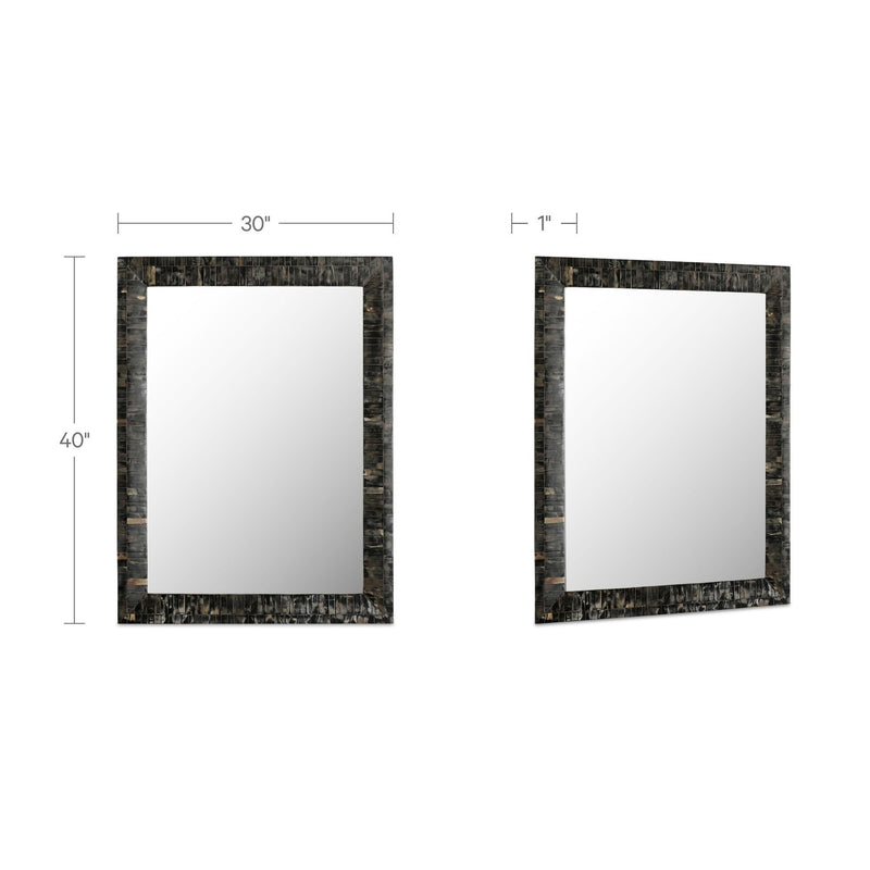 Avis - Horn Inlay Mirror - Multicolor