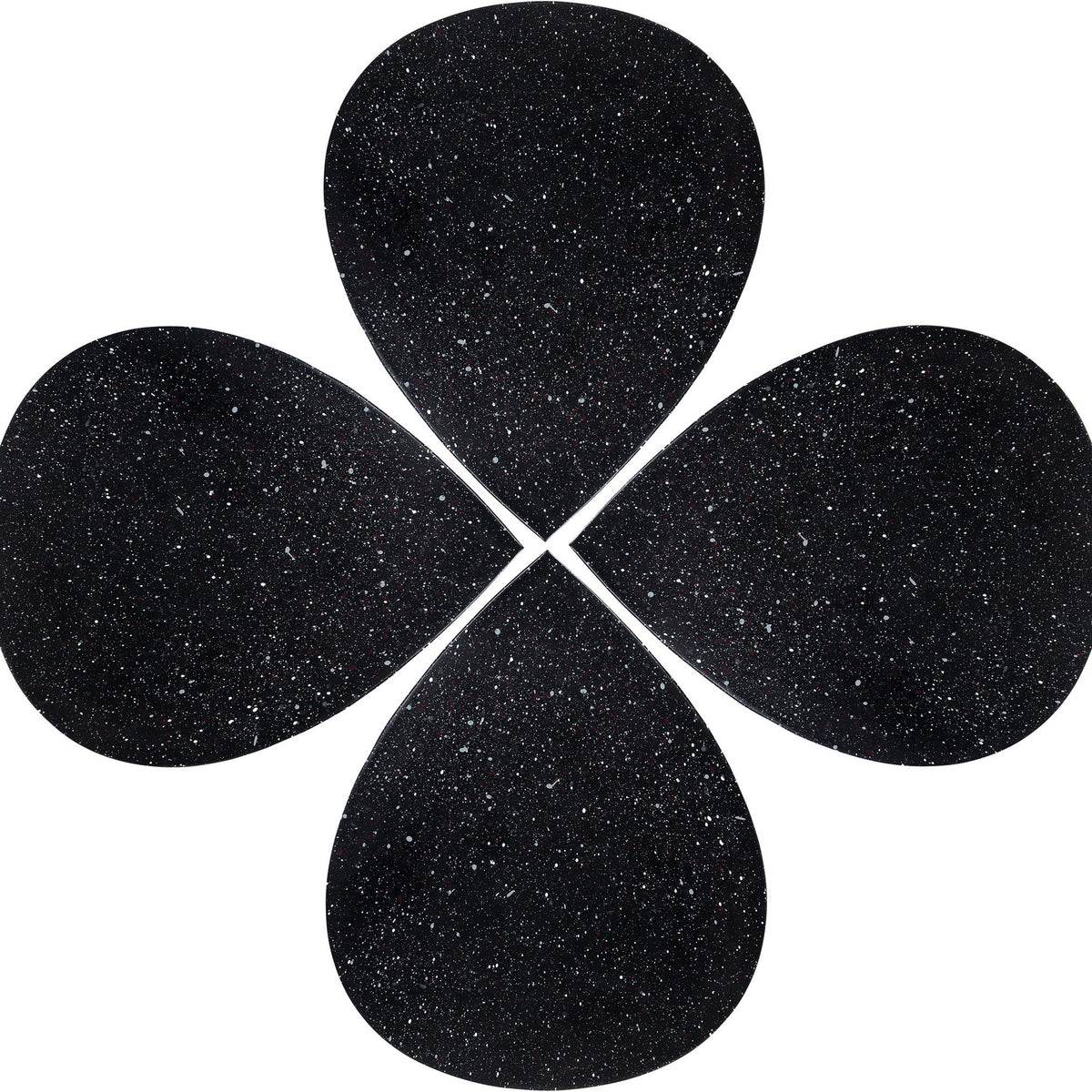 Petal - Coffee Table - Black Terazzo