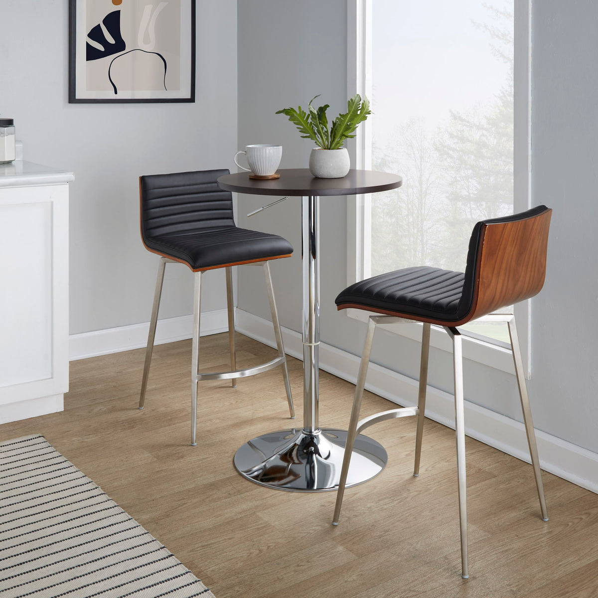 Adjustable Contemporary Bar Table