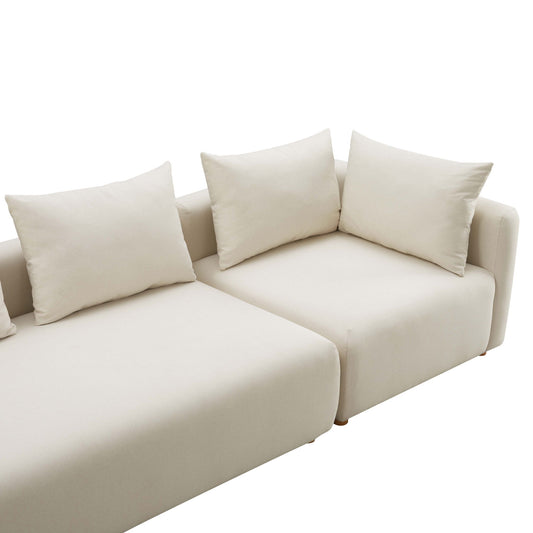 Hangover - 145" Long Linen Sofa - Cream