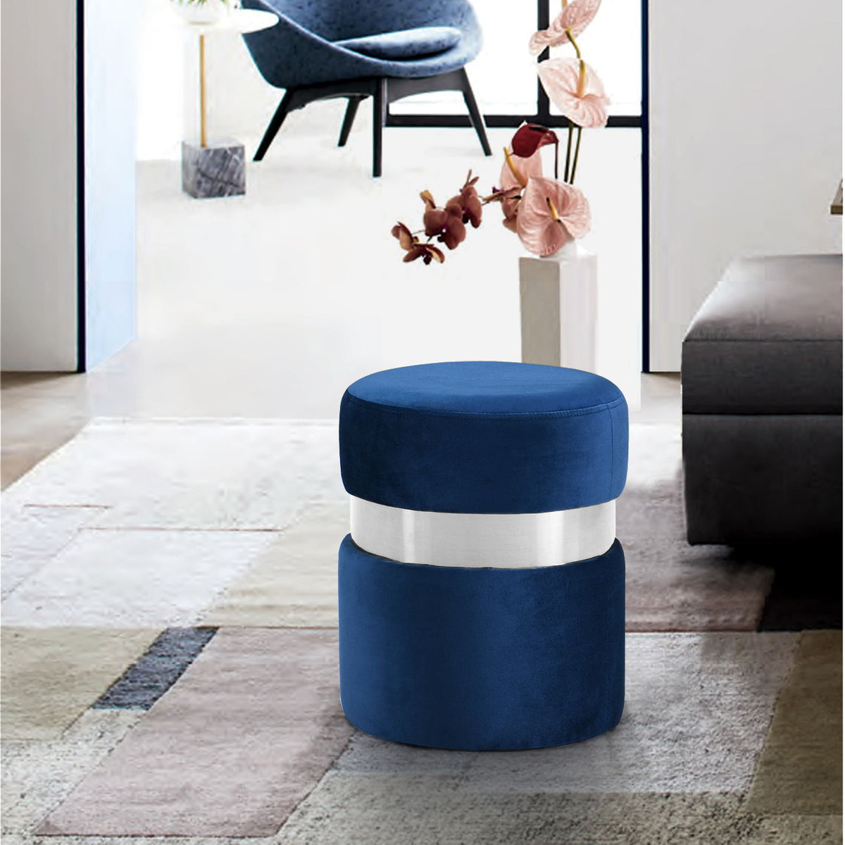 Hailey - Round Ottoman