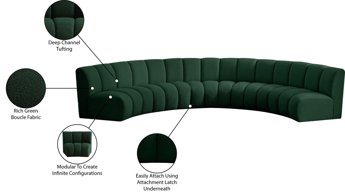 Infinity - 5 Piece Boucle Modular Sectional