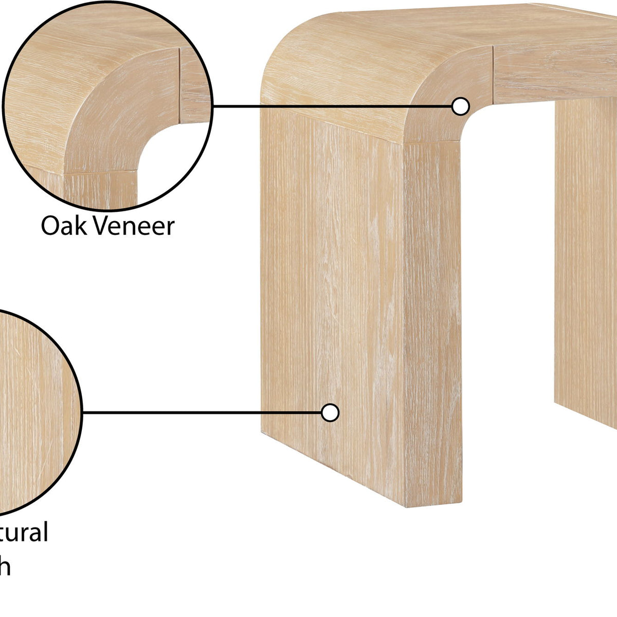 Toulon - Oak Veneer End Table