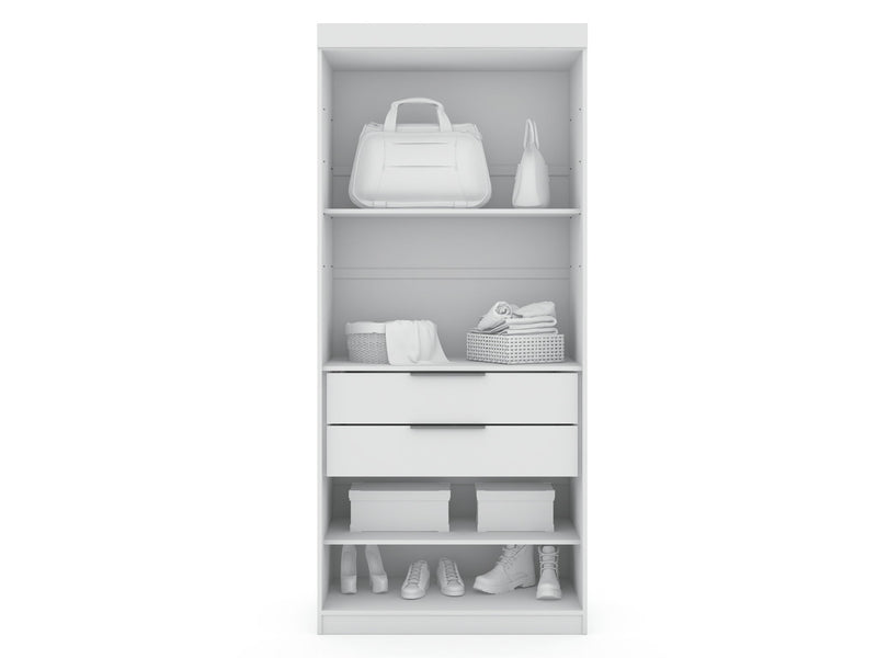 Manhattan Mulberry - Wardrobe Closet With Open Space