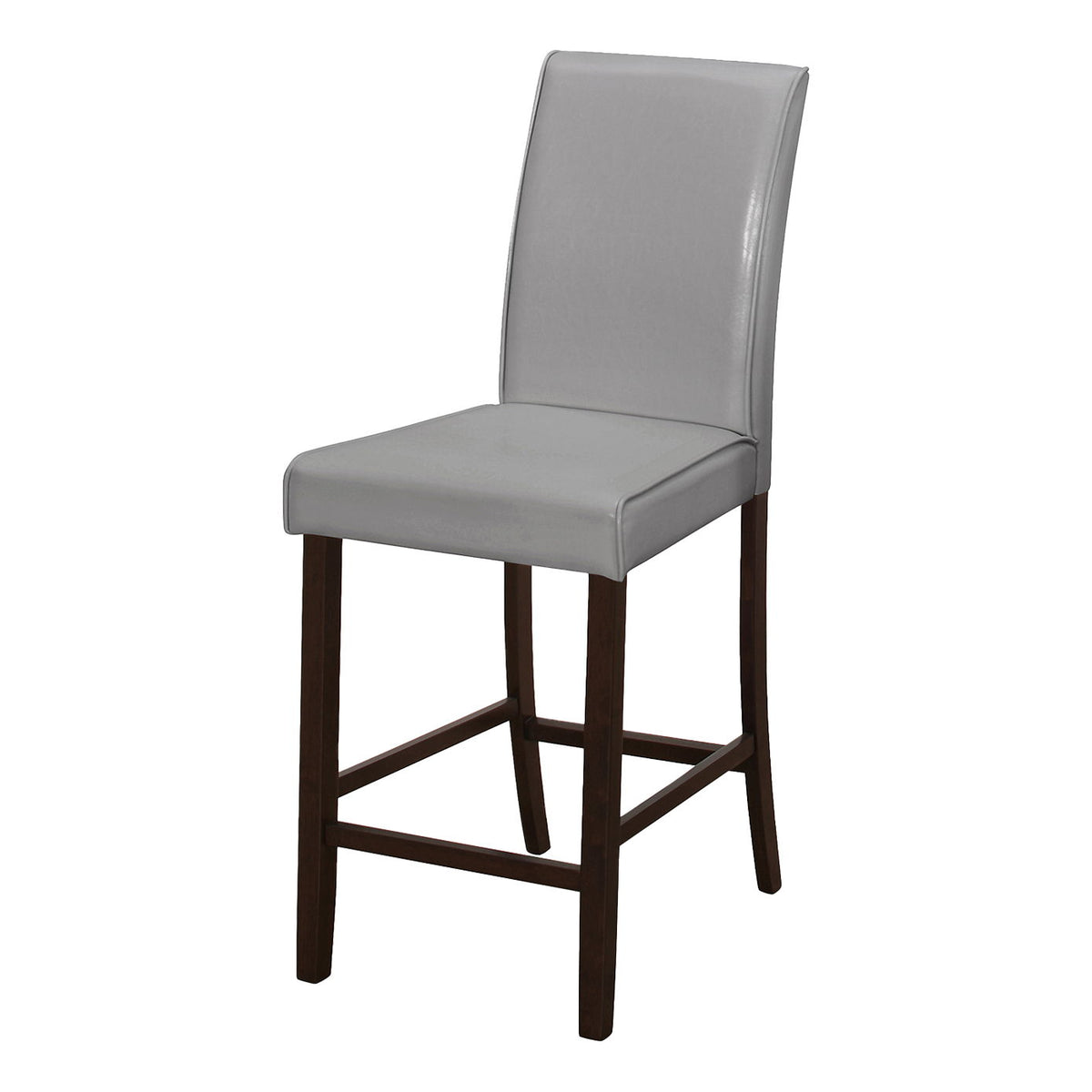Counter Height Dining Chair Upholstered Leather Look (Set of 2)