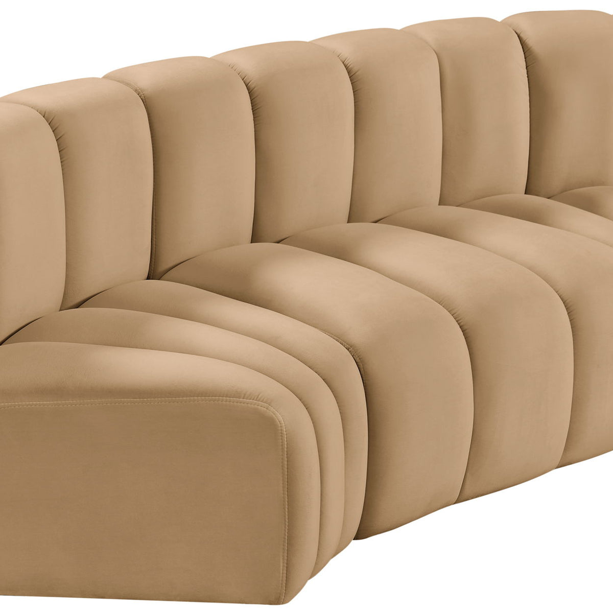Arc - Velvet Modular U-Shaped Sectional