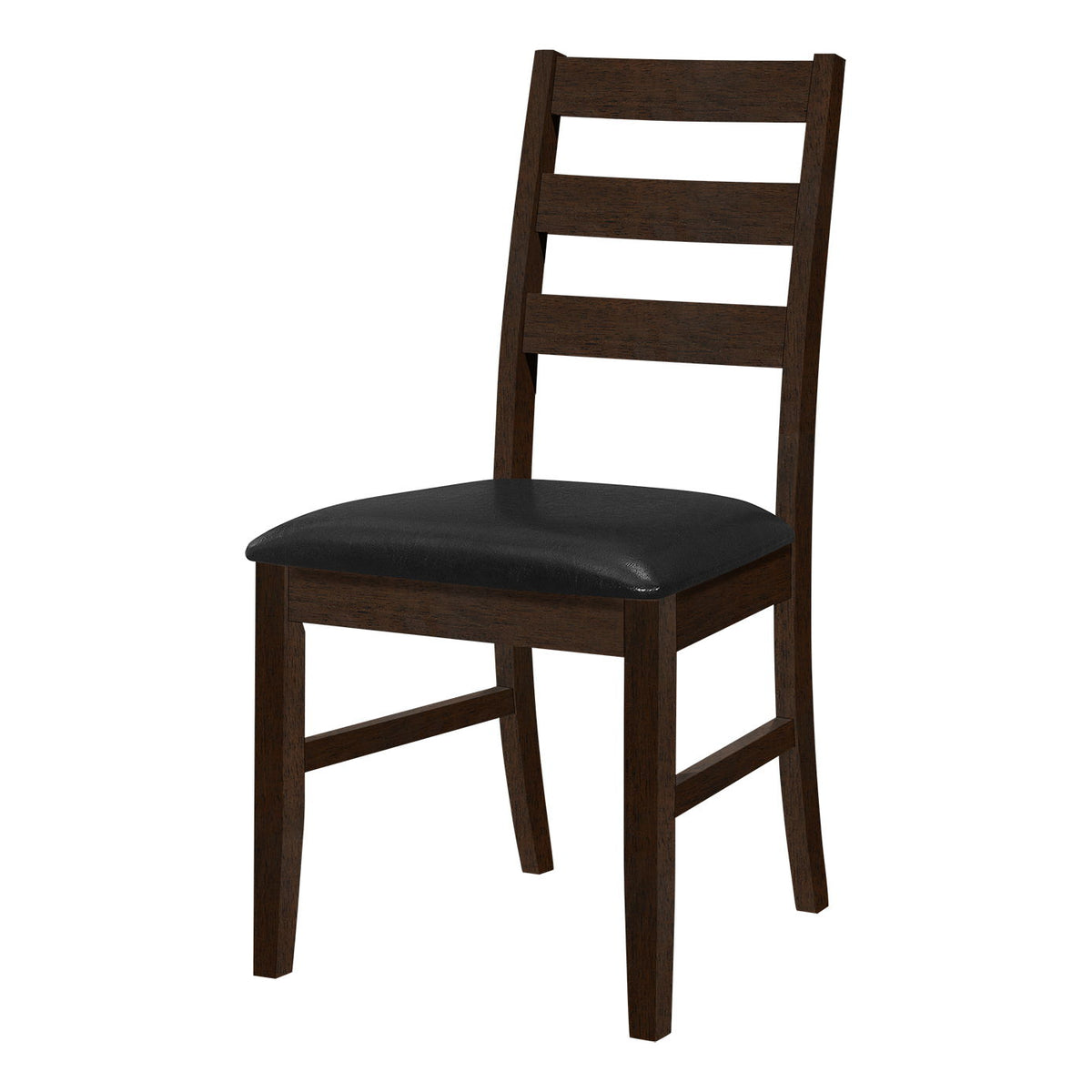 Dining Chair, Dining Room, Side, Upholstered, Transitional (Set of 2) - Black