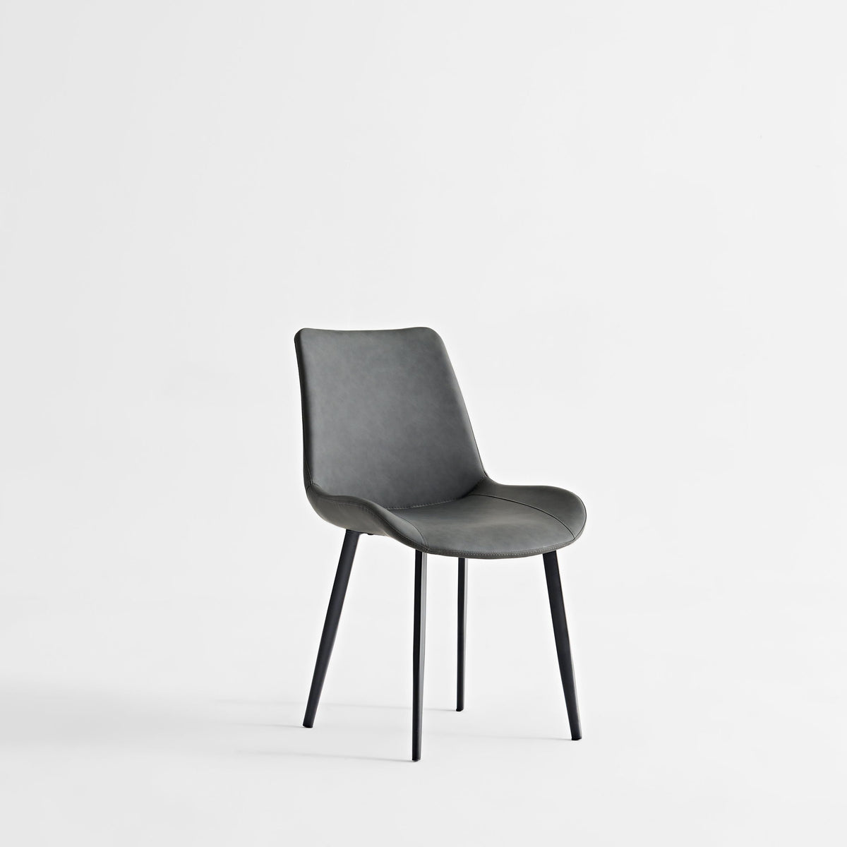 Dining Table Set, Chairs (Set of 2) - Grey