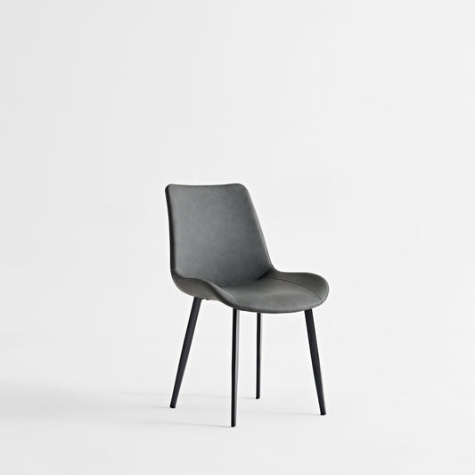 Dining Table Set, Chairs (Set of 2) - Grey