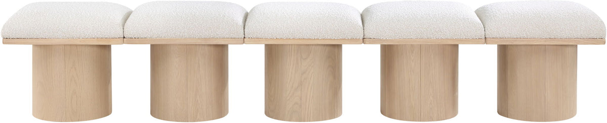Pavilion - 5 Piece Modular Bench With Natural Base
