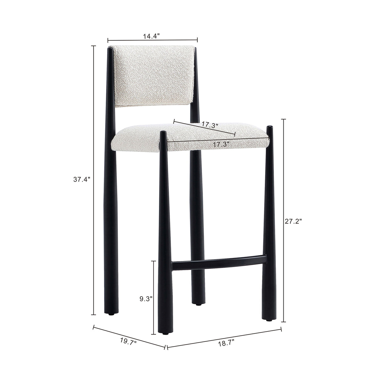 Manhattan Lennor - Counter Stool