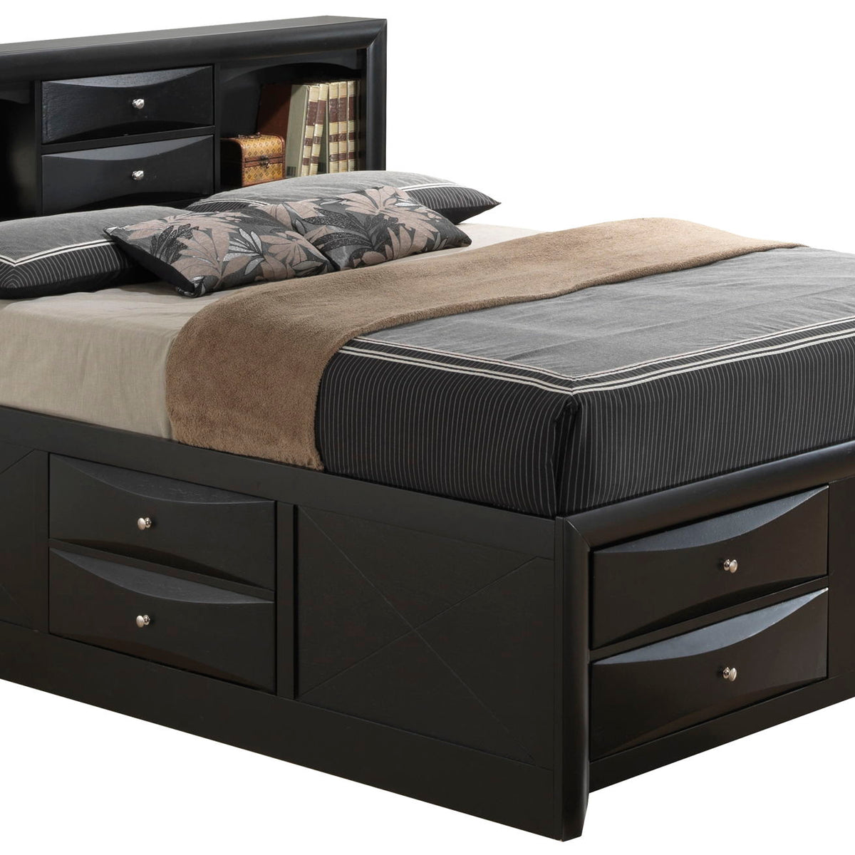 Marilla - Storage Bed With Bookcase Headboard
