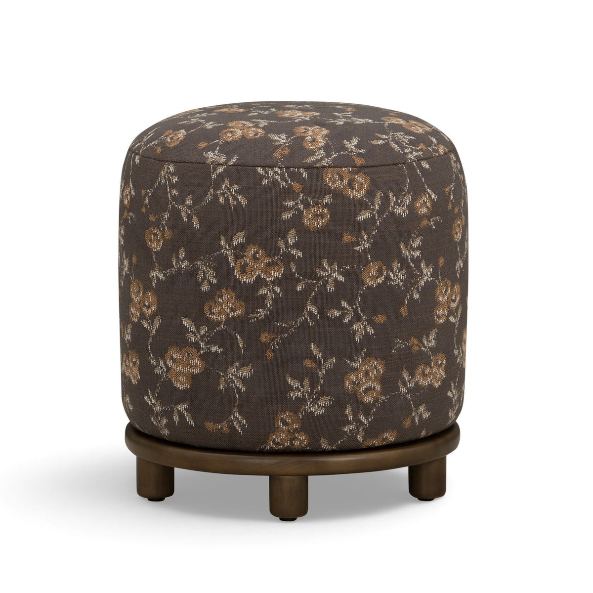 Bisou - Floral Jacquard Ottoman