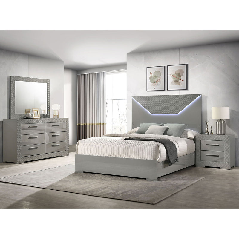 Pierce - 4 Piece Bedroom Set With LED Lighting