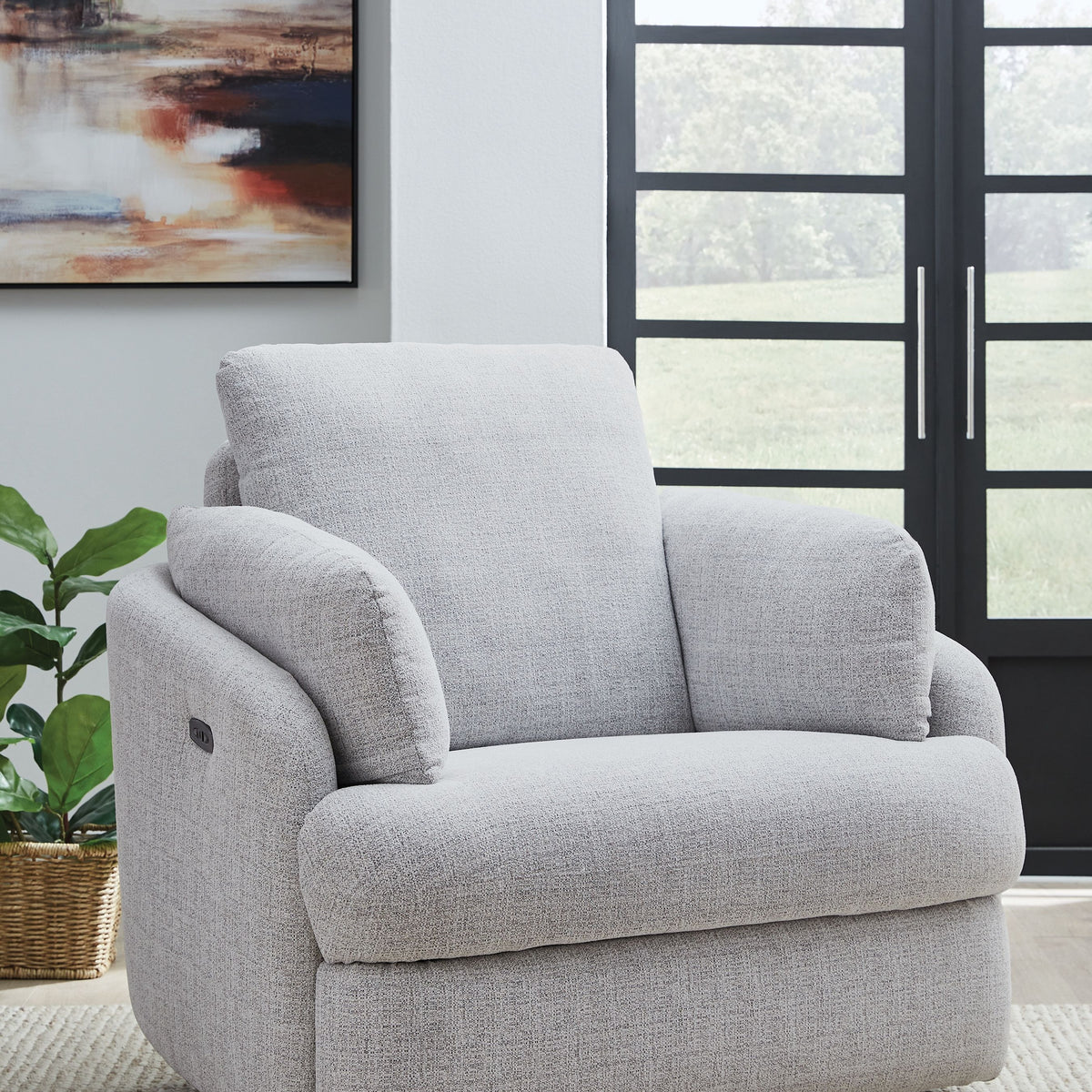 Alainmont Next-Gen Nuvella - Swivel Power Recliner