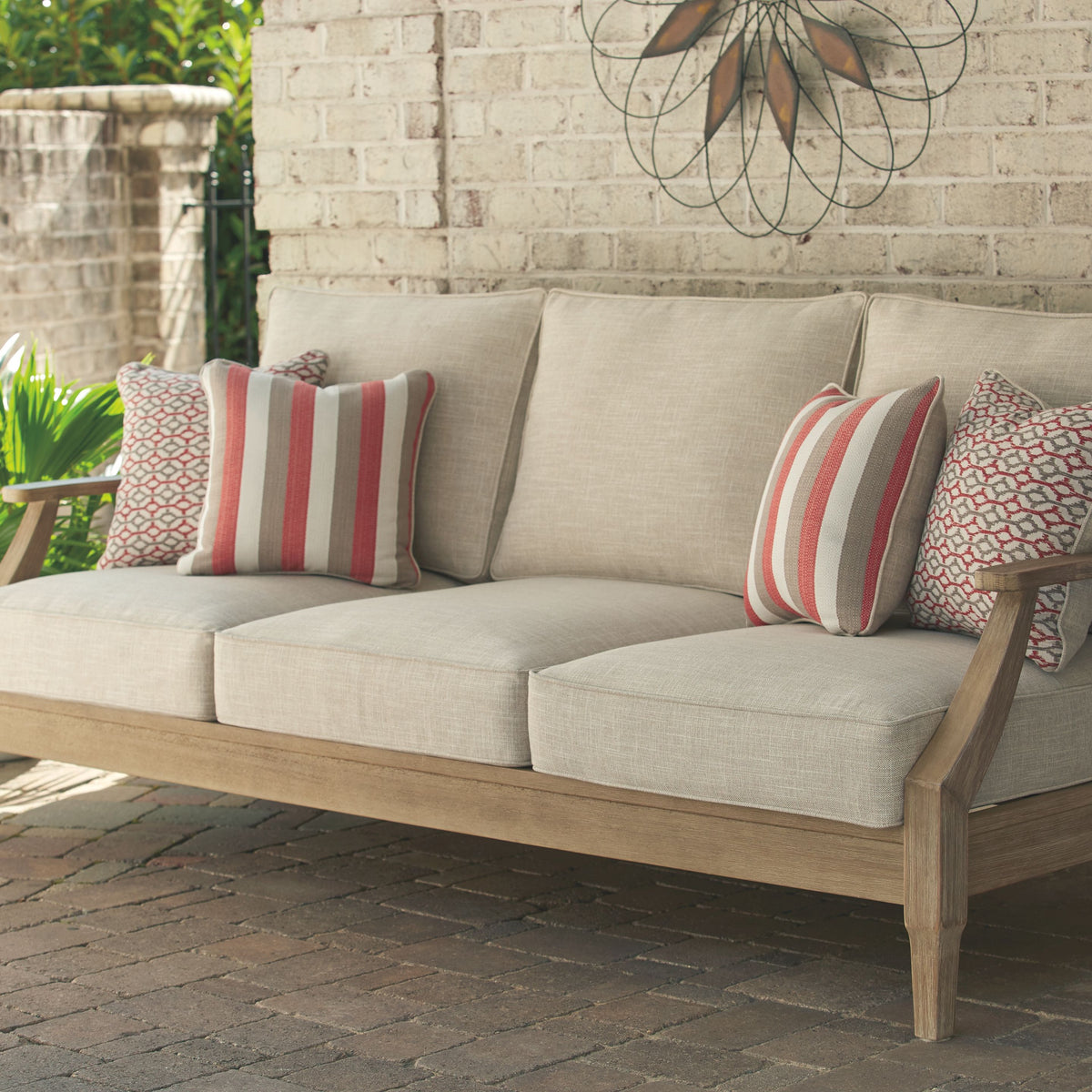 Clare View - Beige - Sofa with Cushion