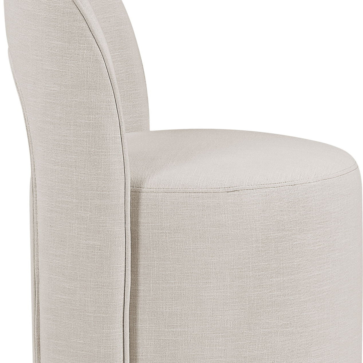 Cirelle - Linen Textured Performance Fabric Dining Chair (Set of 2)