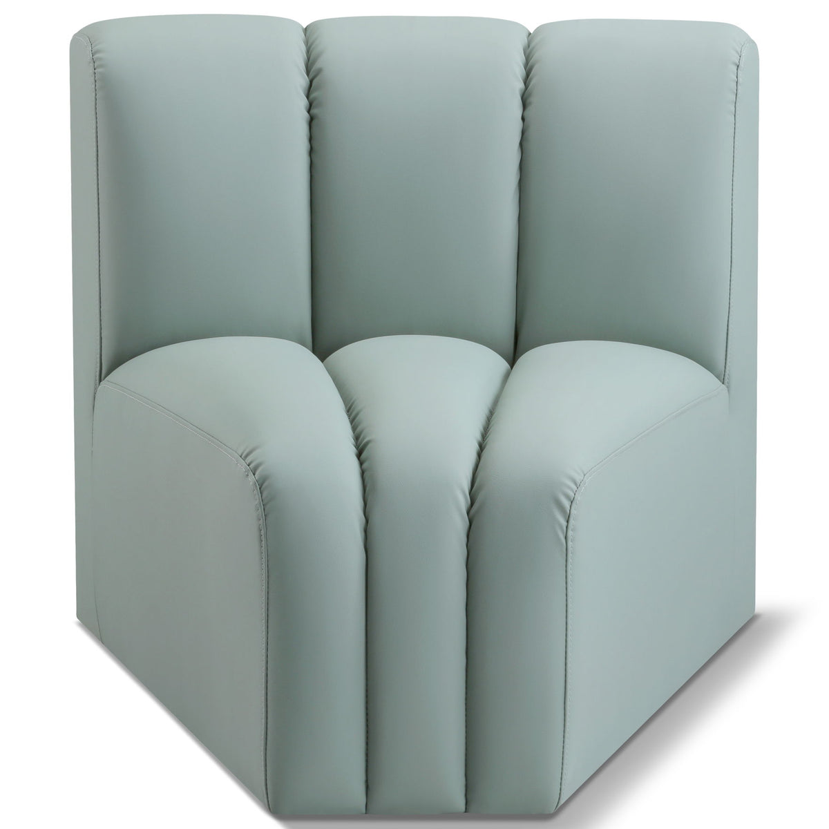 Arc - Faux Leather Curved Corner Chair