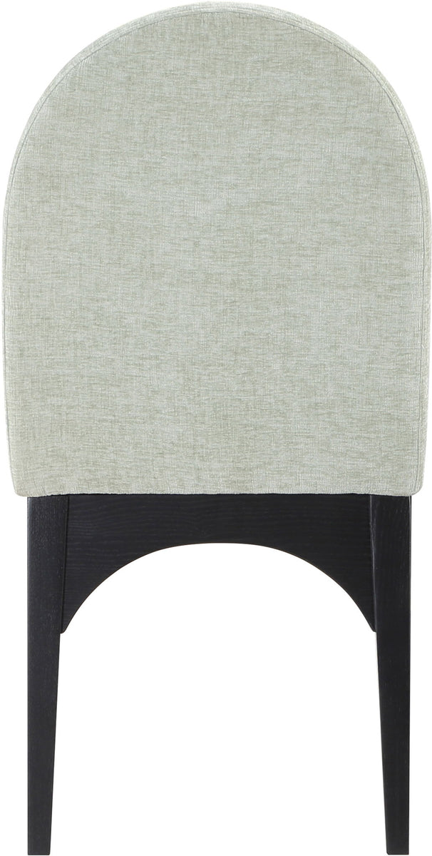 Waldorf - Chenille Dining Side Chair With Black Legs