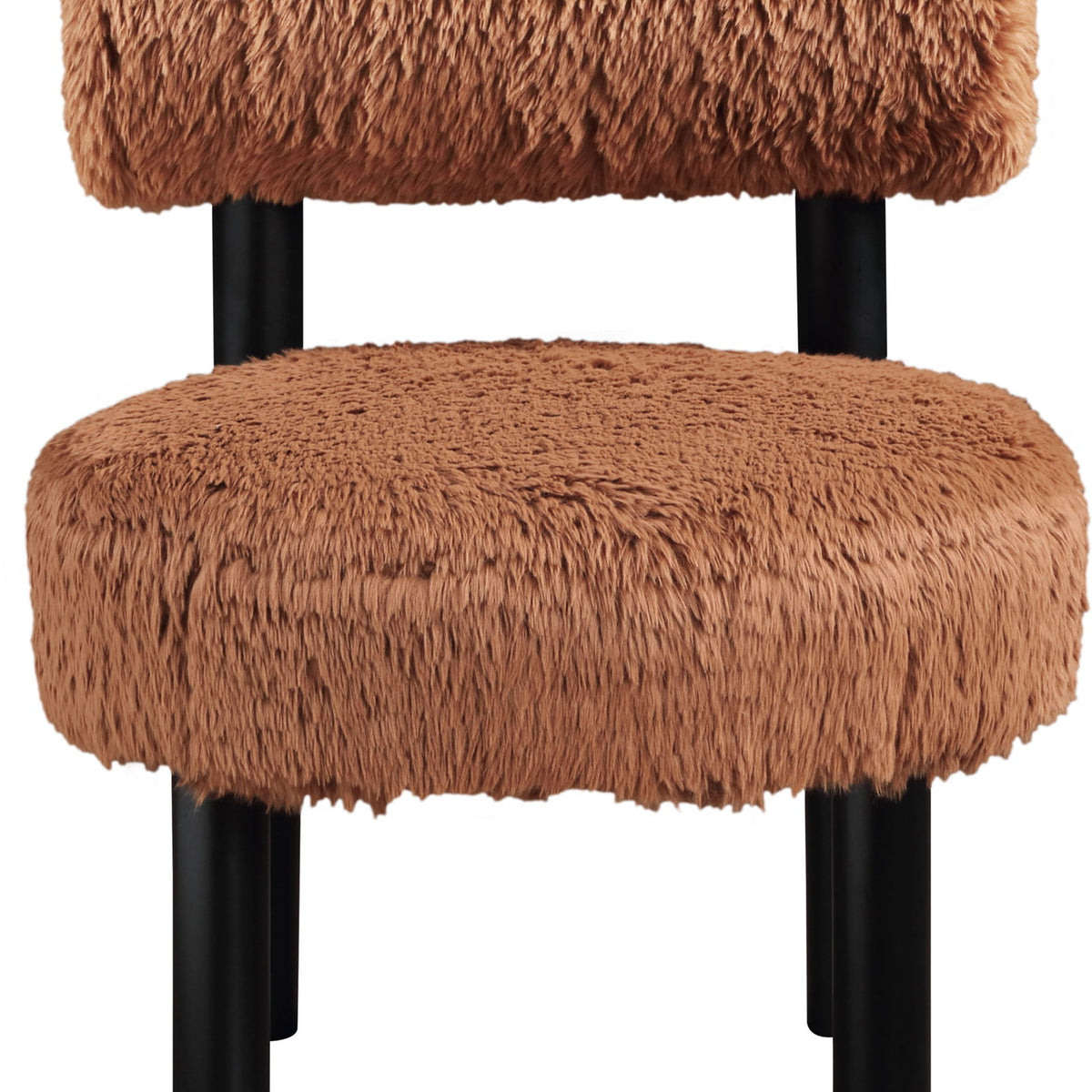 Ambre - Vegan Shearling Fabric Upholstered Accent Chair