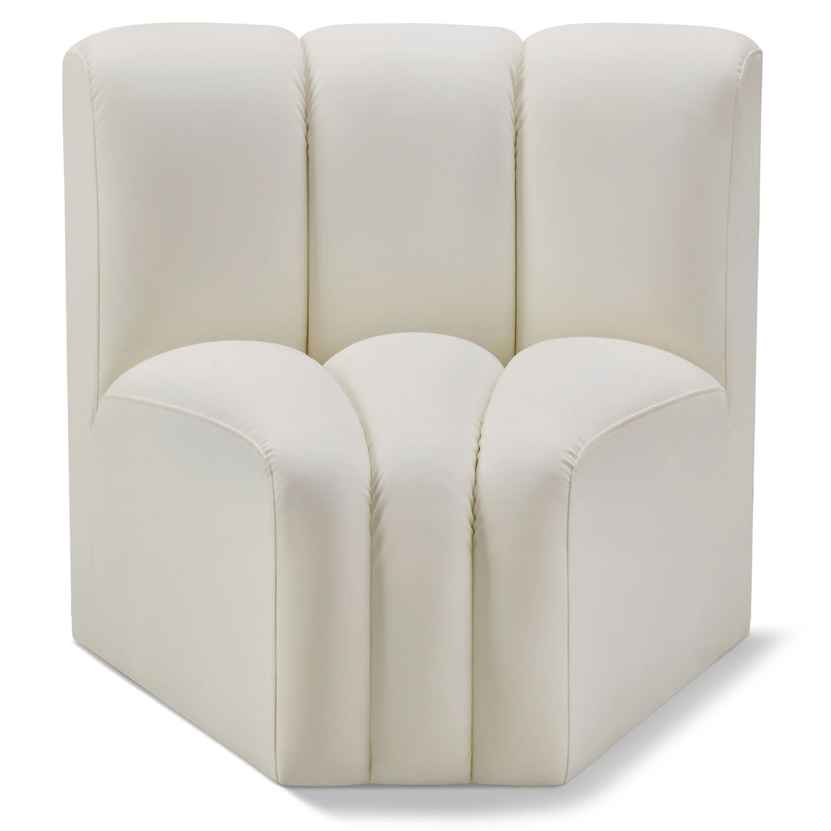 Arc - Faux Leather Curved Corner Chair