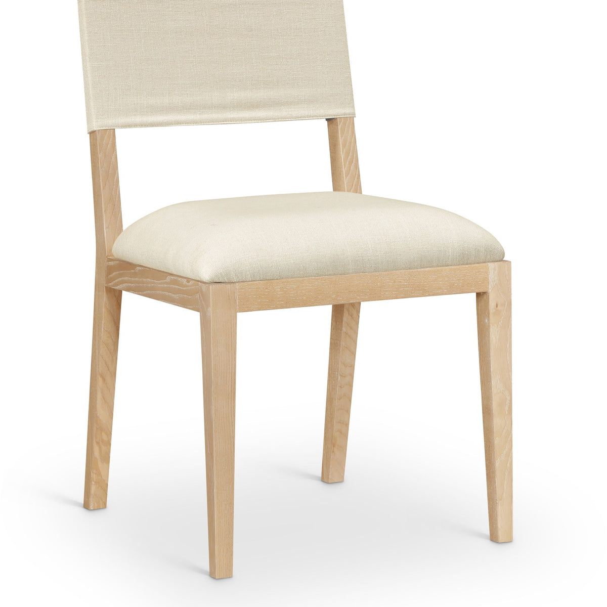 Avon - Linen Textured Performance Fabric Upholstered Dining Side Chair (Set of 2)