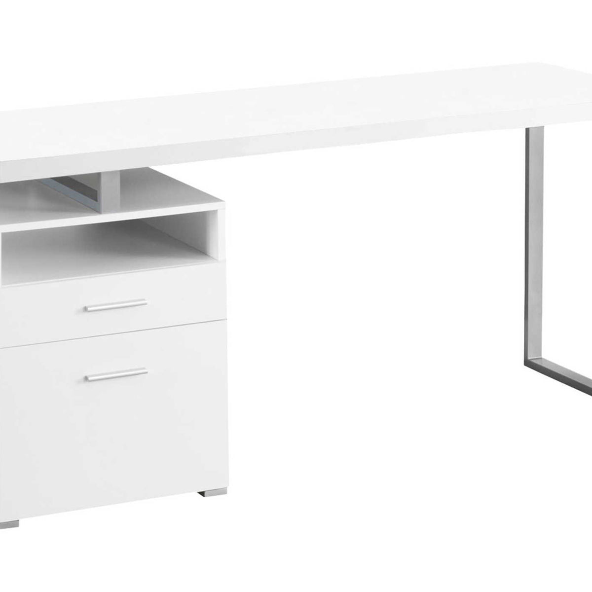 Computer Desk For Home Office, Laptop, Left Right Set - Up, Storage Drawers, Contemporary & Modern