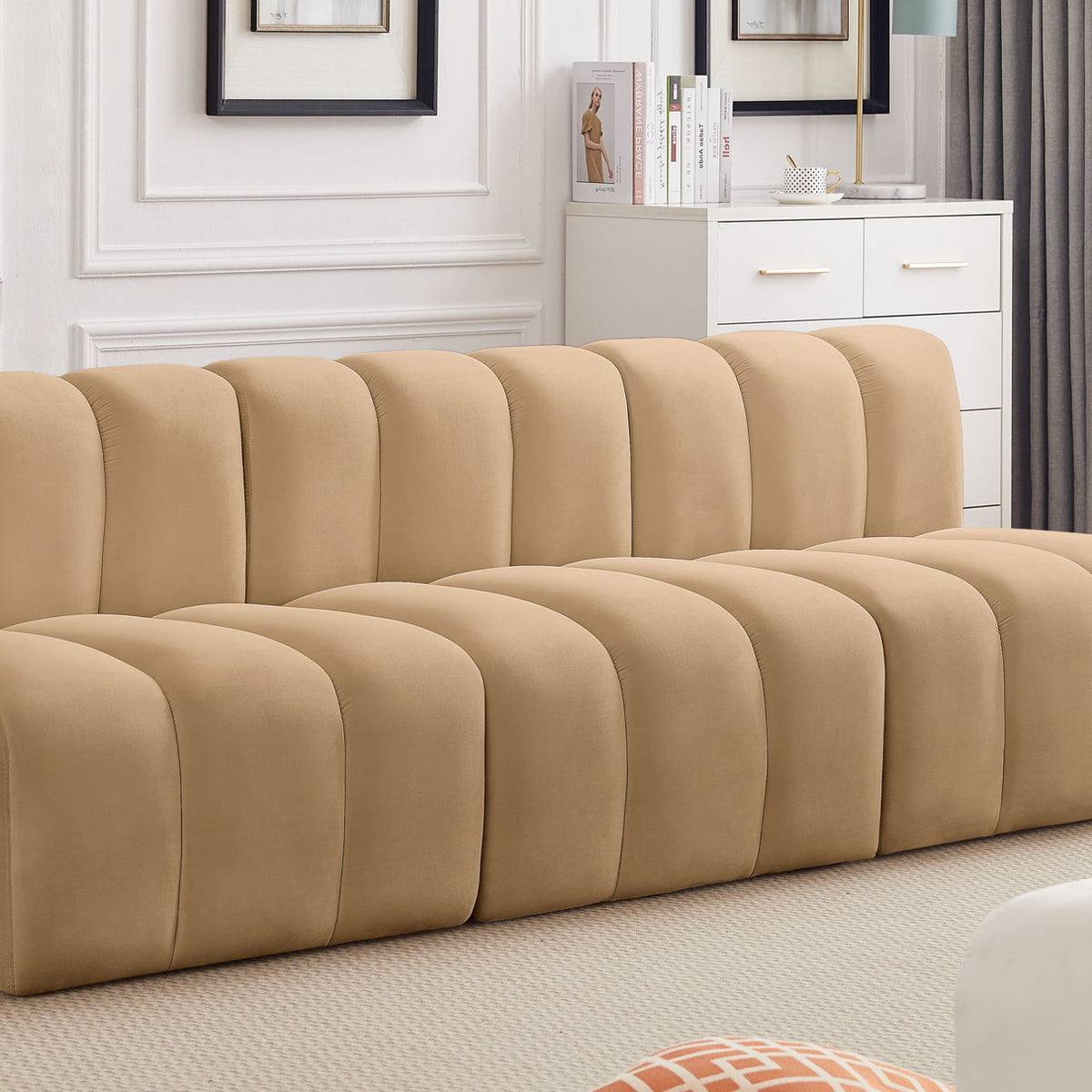 Arc - Velvet 3 Seats Modular Sofa