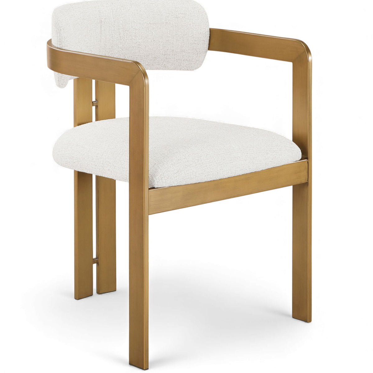 Aurum - Linen Textured Fabric Upholstered Dining Chair (Set of 2)