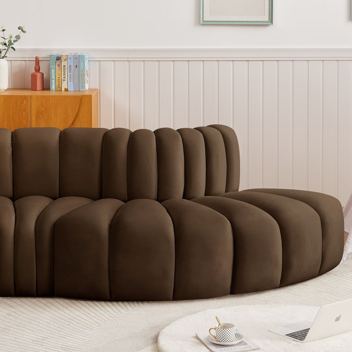 Arc - Velvet 3 Piece Modular Sofa