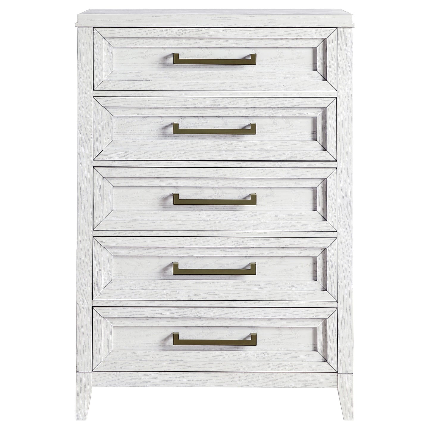 Marielle - 5-Drawer Bedroom Chest - Distressed White