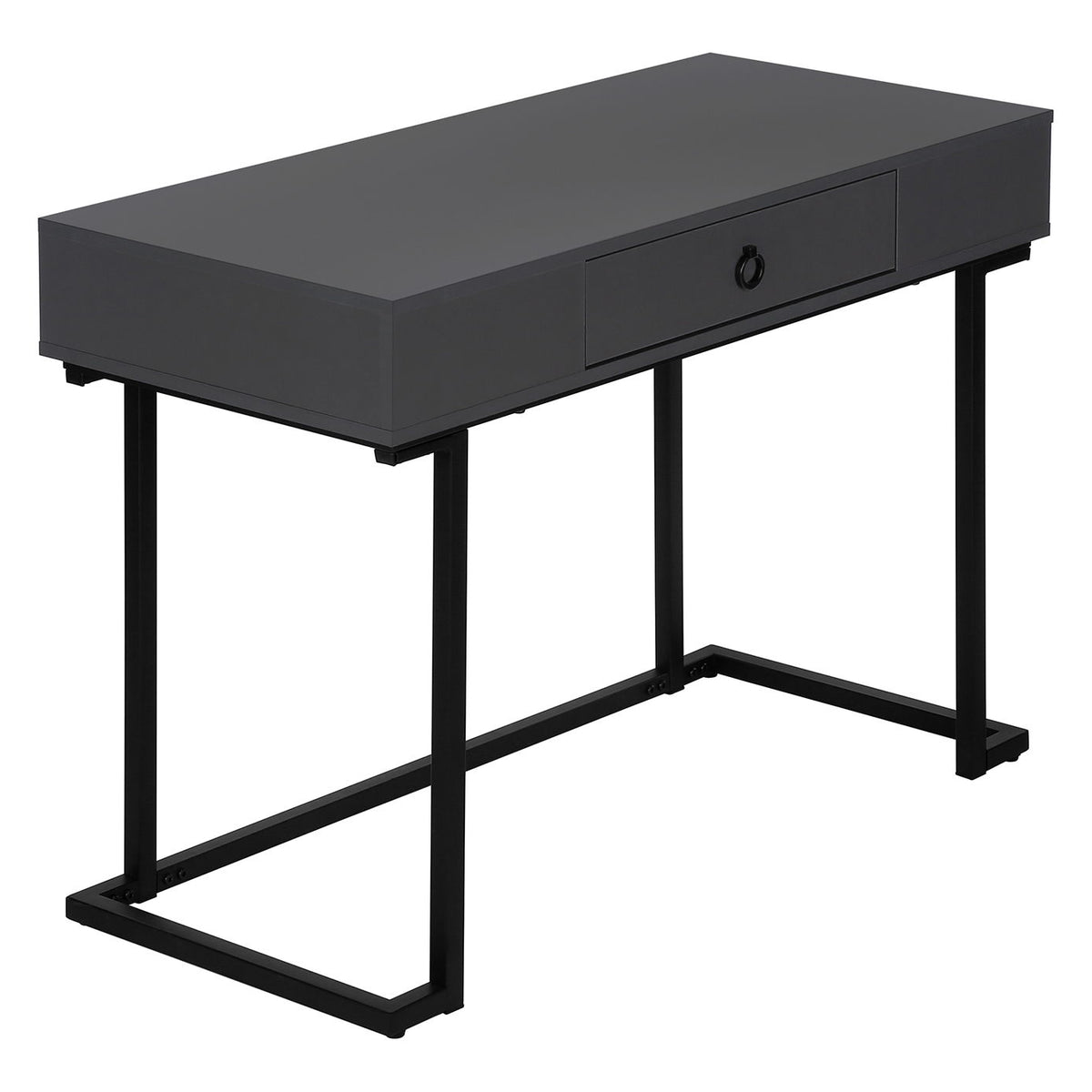 Computer Desk For Home Office, Glossy, Storage Drawer