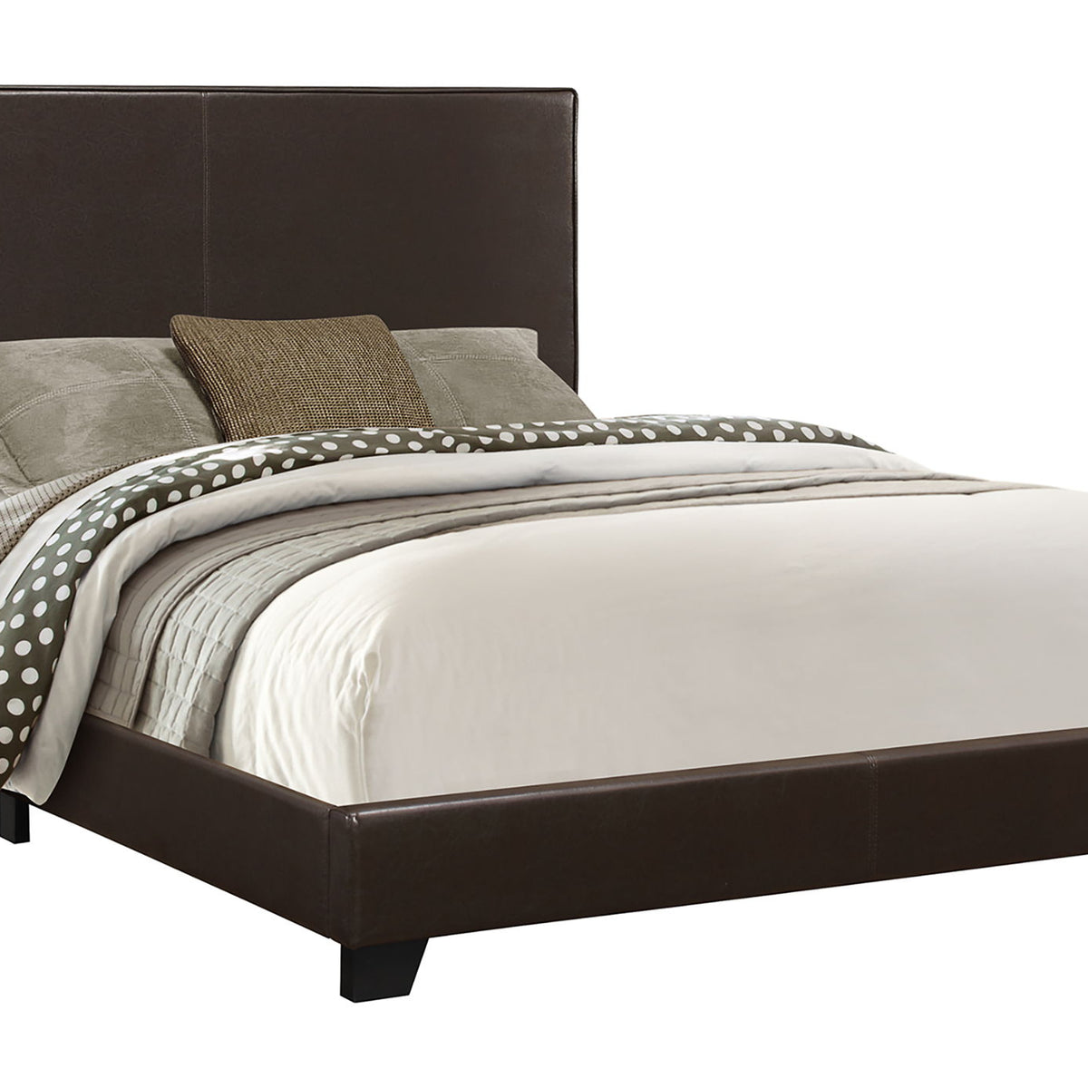 Bed, Upholstered, Transitional