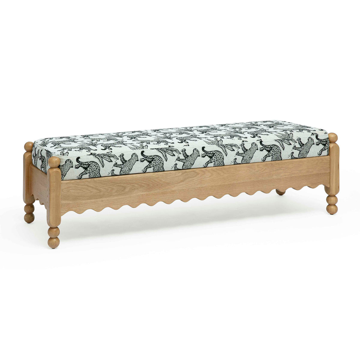Thelma - Leopard Jacquard Bench