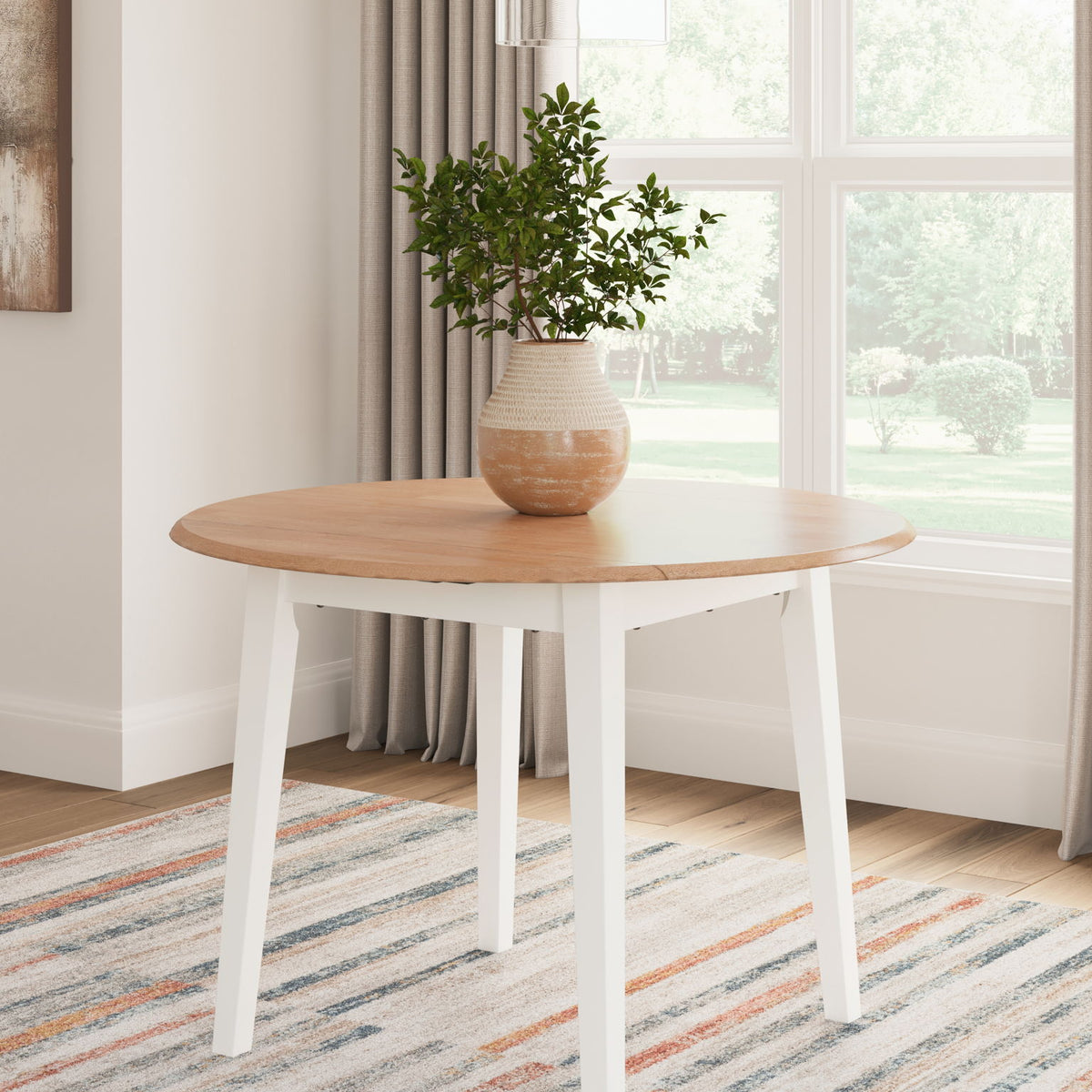 Gesthaven - Round Dining Room Drop Leaf Table