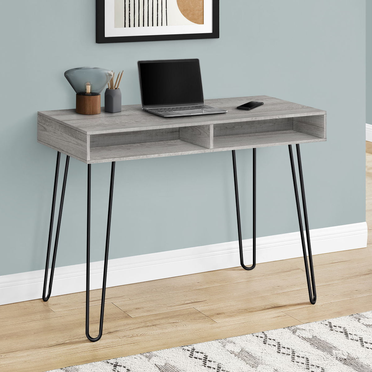 Computer Desk, Home Office, Laptop, Left And Right Set-Up, Storage Drawers, Work, Contemporary, Modern