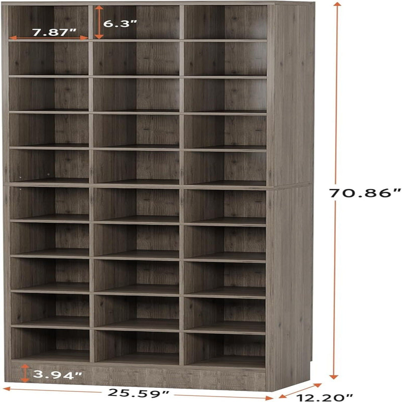 10 Tier Shoe Storage Cabinet With 30 Cubbies