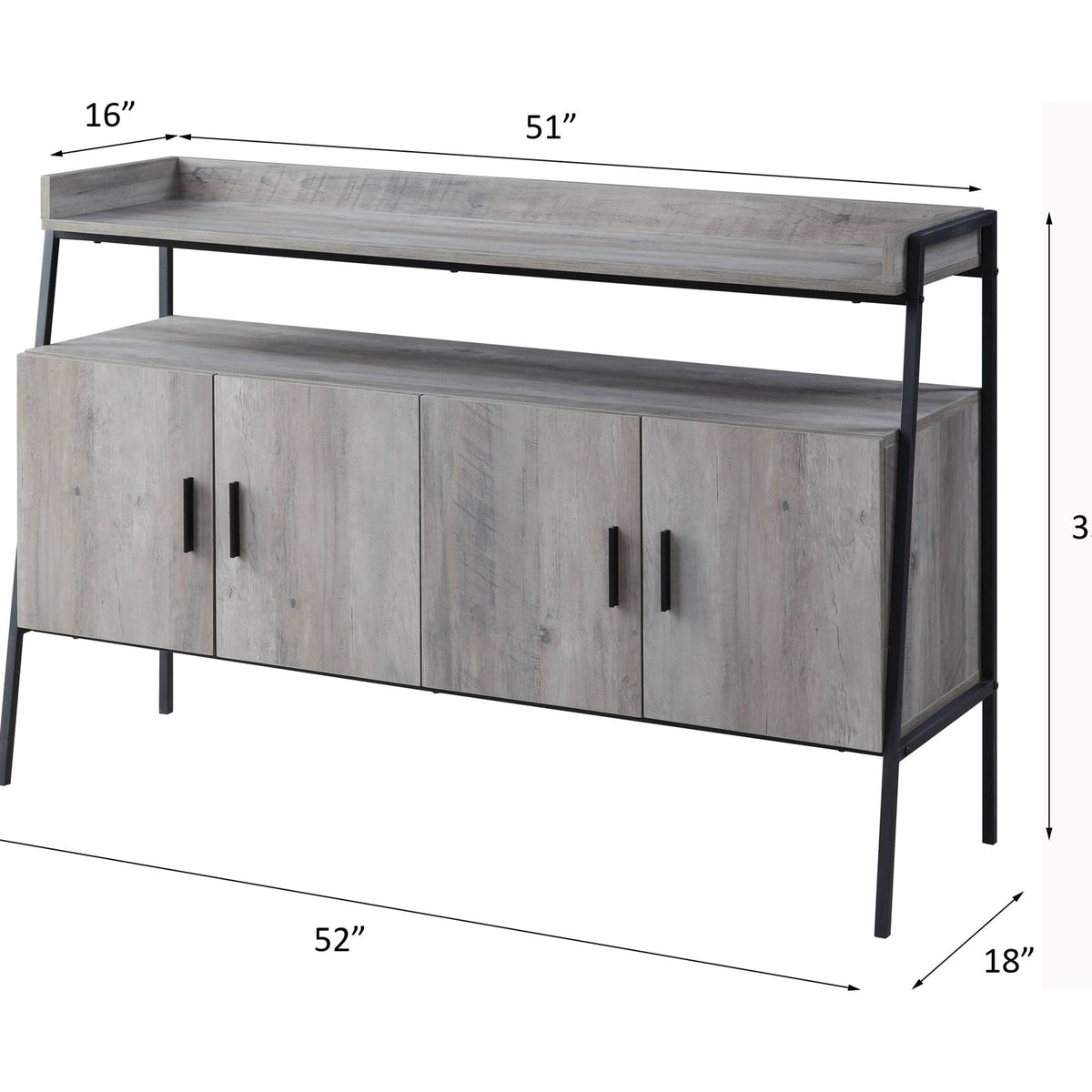 Samiya - TV Stand - Gray