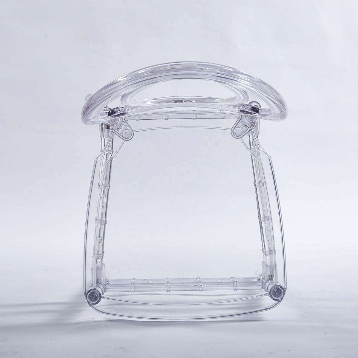 Dining Chair, Plastic Seat, Welding Chair (Set of 4) - Transparent