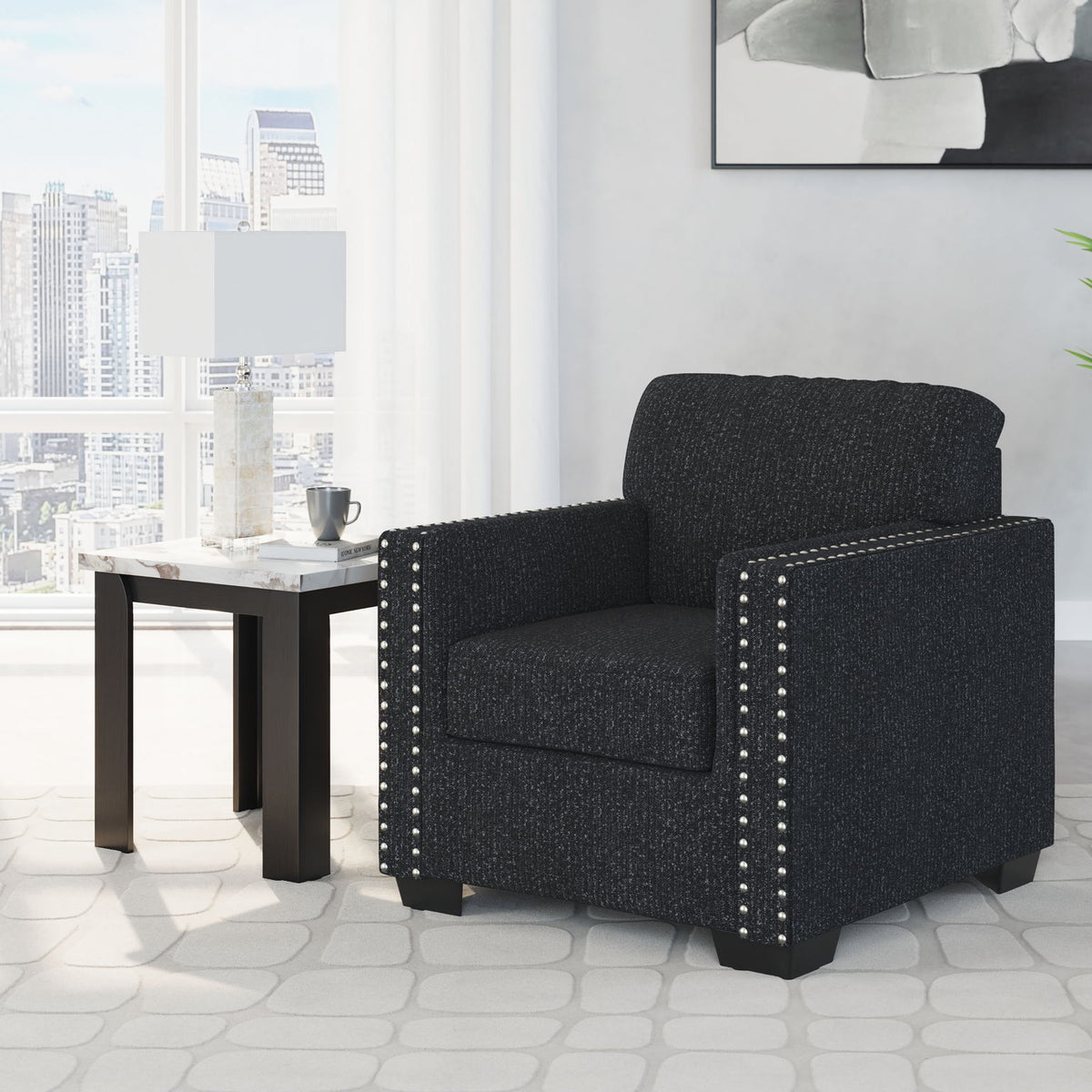 Jasmine Peaks - Chair - Coal