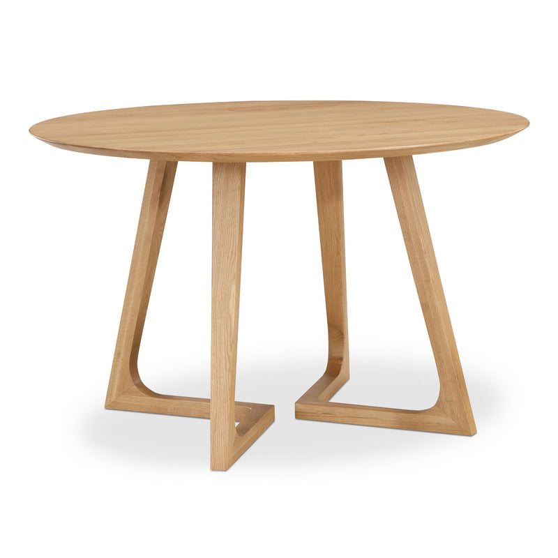 Godenza - Round Dining Table - Light Brown