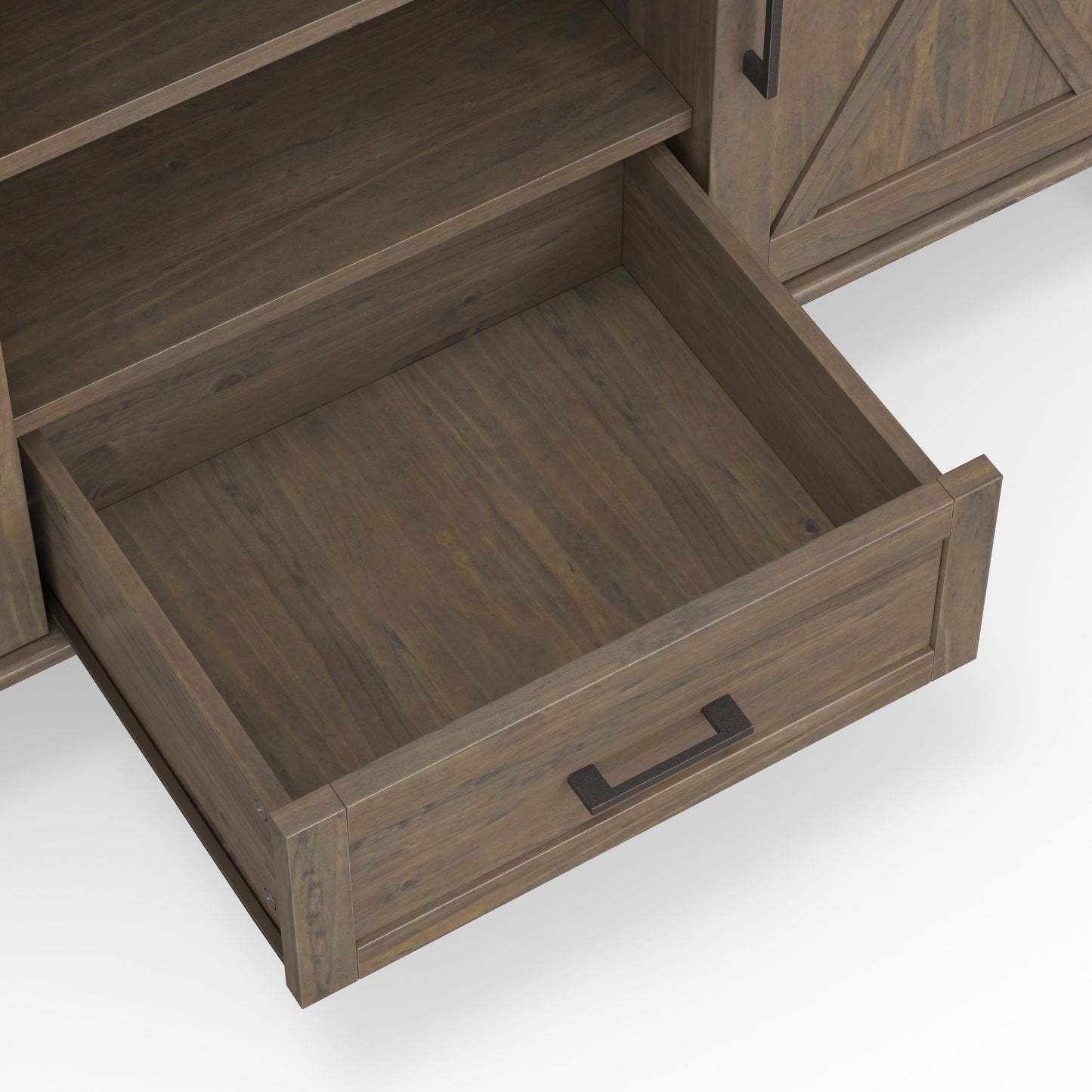 Ela - Medium TV Stand - Smoky Brown