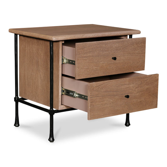 Rene - Accent Nightstand - Light Brown