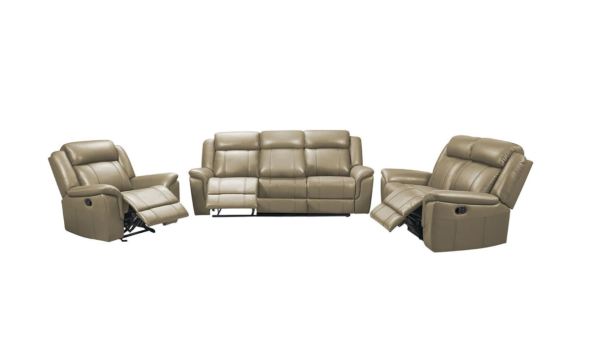 9015 - Loveseat With Manual Recliner - Taupe