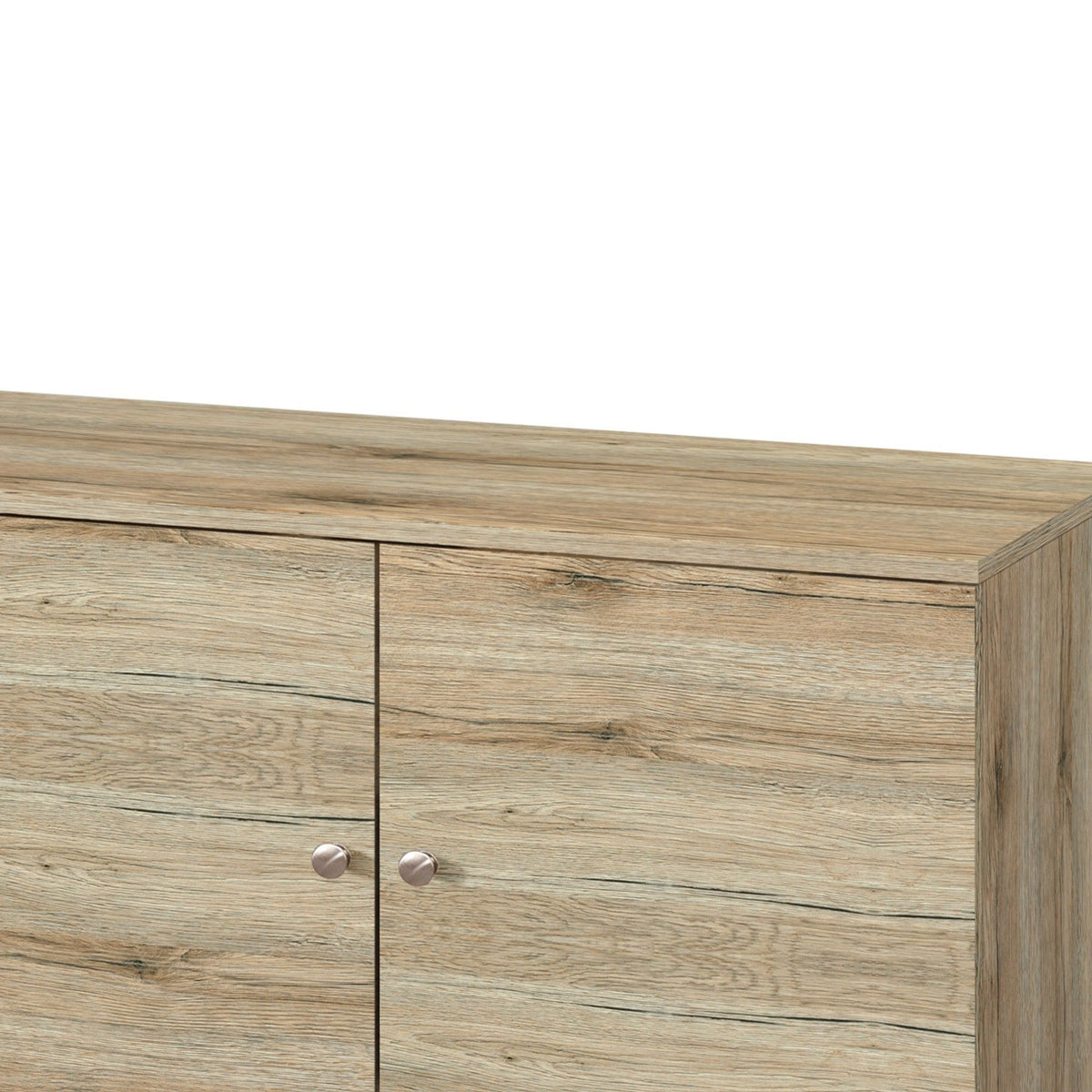 Amidon - TV Stand, With 2 Storage Shelves And 1 Cabinet