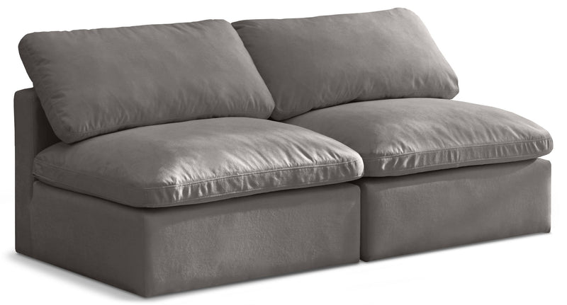 Plush - Modular Armless 2 Seat Sofa