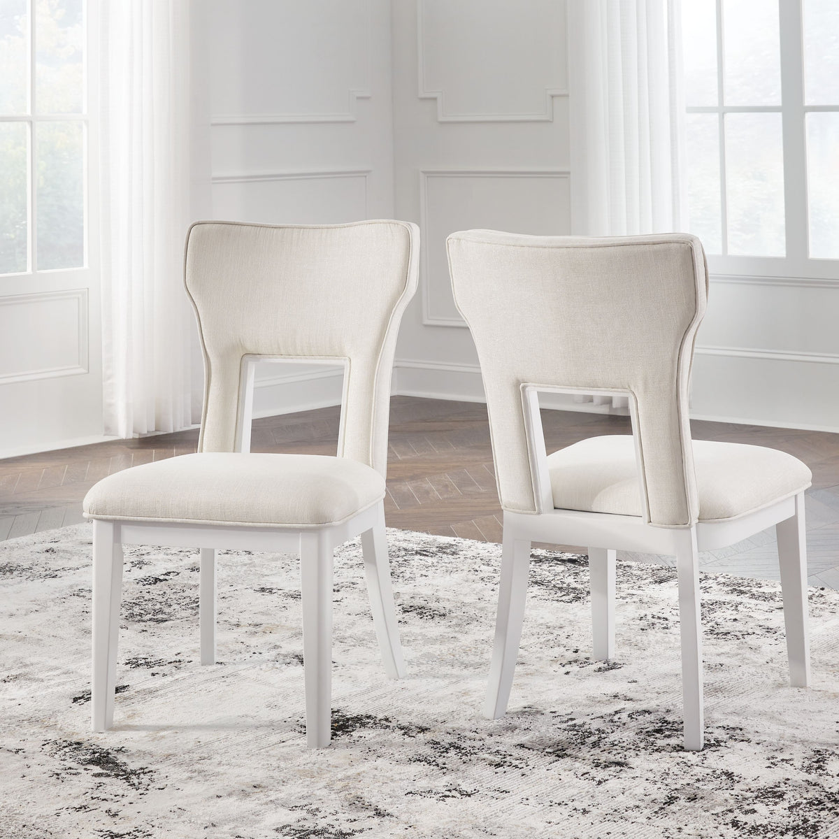 Chalanna - Dining Upholstered Side Chair (Set of 2) - White