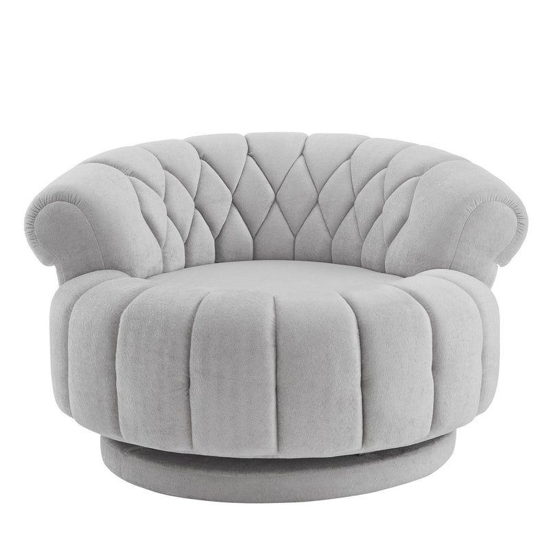 Round Swivel Accent Chair With Rotation