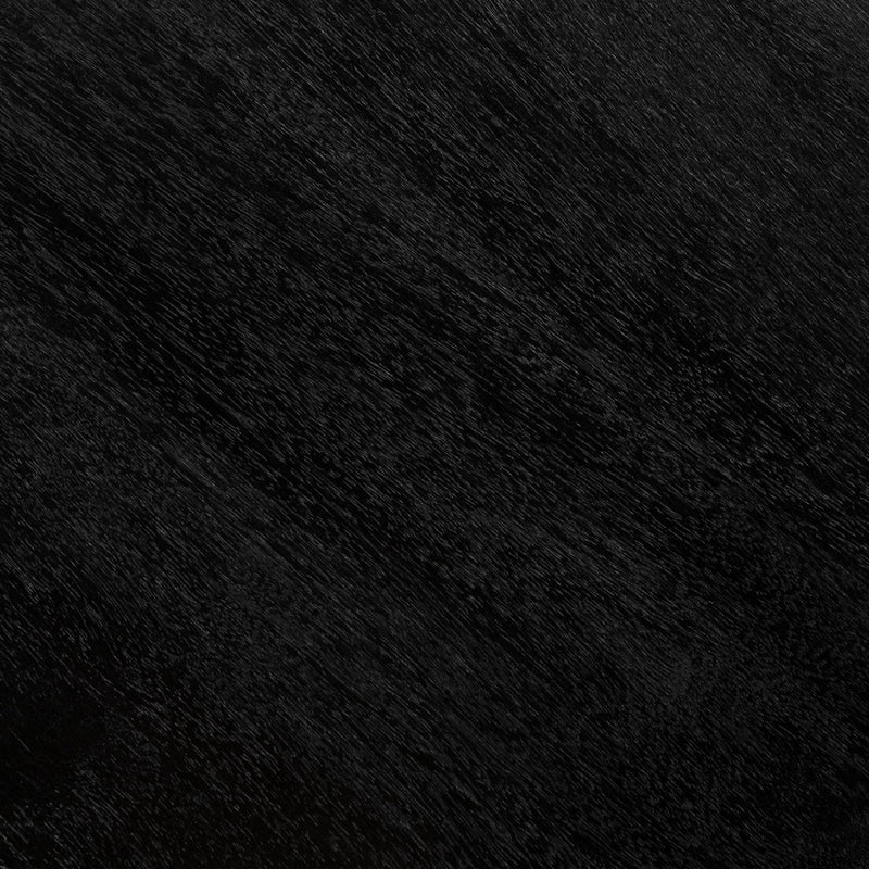 Dark tabletop surface close-up with textured wood-grain finish