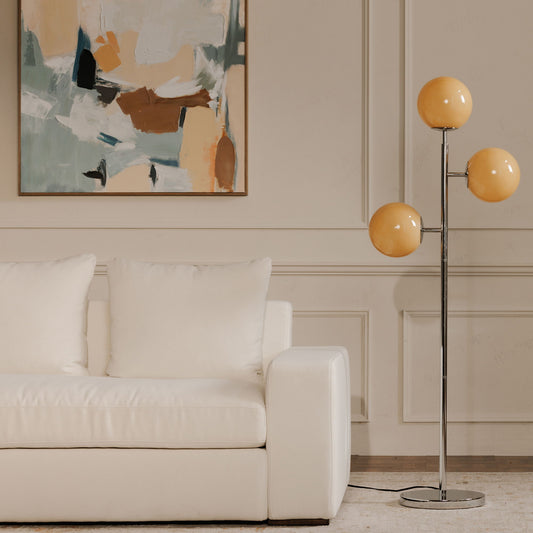 Ida - Floor Lamp - Pear Silver